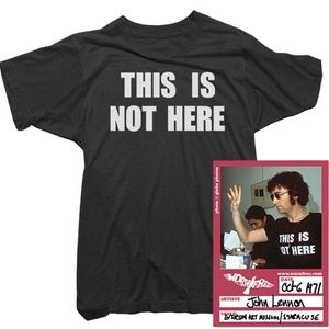 SMALL MEN'S BLACK T-SHIRT - YOU ARE HERE TEE WORN BY JOHN LENNON XS never worn